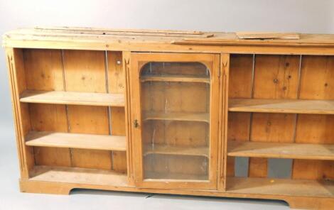 A Victorian pine kitchen unit