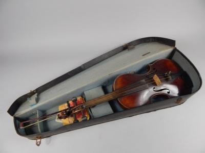 A 19thC German violin