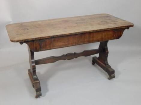 A William IV mahogany library table