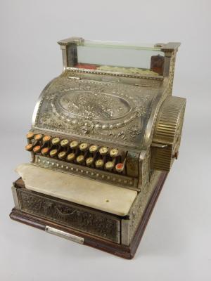 An early 20thC plated National Cash Register