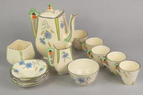 A Burleighware part coffee service