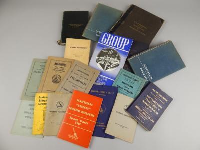 Various Marshalls of Gainsborough engineering catalogues