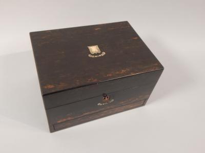 A Victorian Coramandel dressing case