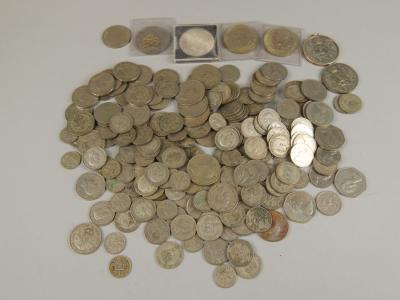 A collection of over 200 coins