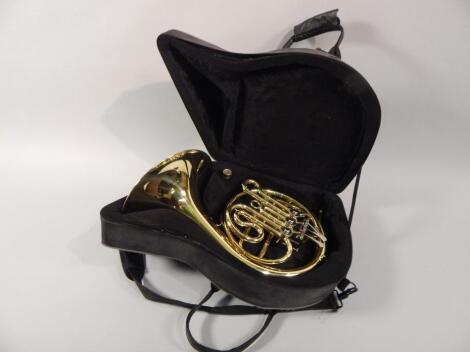 An Elkhart 100 MB BFH brass French horn