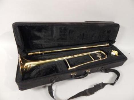 A John Packer brass trombone