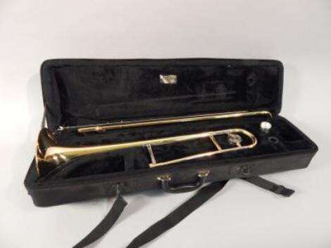 A John Packer 031 brass trombone