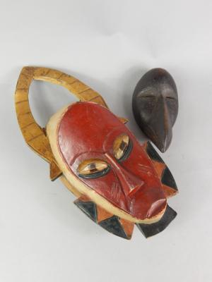 Two African tribal masks