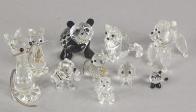 Various small Swarovski figures