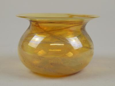 A 20thC Loetz style glass bowl