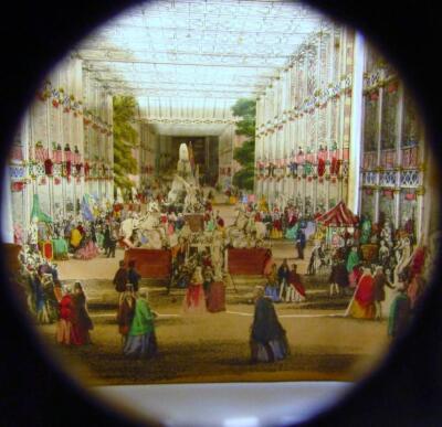 A mid-19thC English telescopic articulated paper viewer of the Great Exhibition - 2