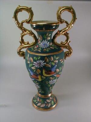 A Continental large ovoid vase