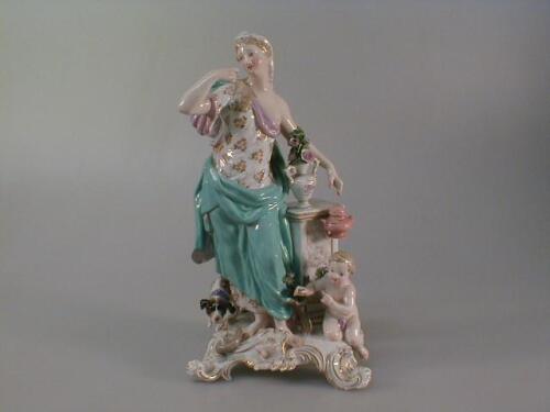 A fine 19thC Meissen figure group