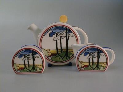 A Wedgwood Collector's Club 'Clarice Cliff Bizarre' tea service