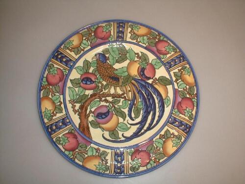 An extremely rare Burleigh Ware charger by Charlotte Rhead