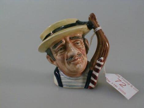 A Royal Doulton miniature character jug