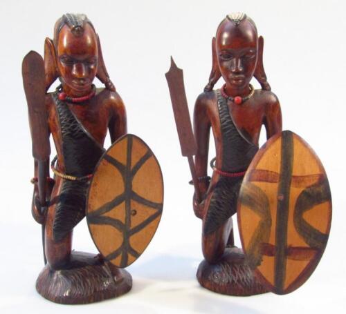 A pair of 20thC African tribal figures