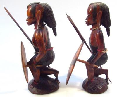 A pair of 20thC African tribal figures - 2