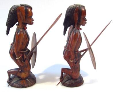 A pair of 20thC African tribal figures - 4