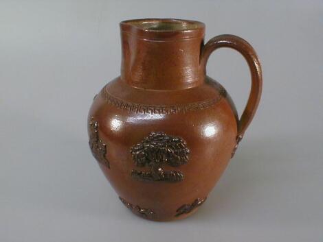 A 19thC stoneware saltglaze jug