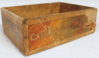 An early 20thC Cadburys chocolate pine box - 2