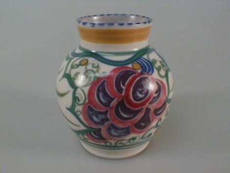 A Poole terracotta vase