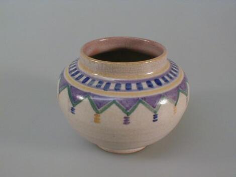 A Carter Stabler Adams Poole terracotta vase