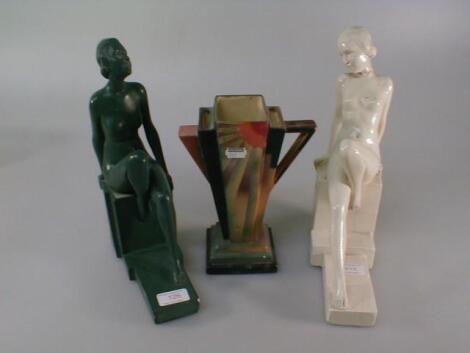 An Art Deco pottery figure