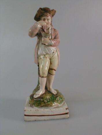 An early 19thC Staffordshire pottery figure