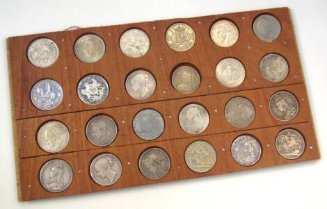 Various coins comprising James II and later crowns