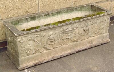 A 20thC classical design stone planter