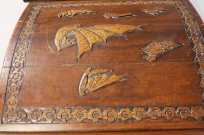 An early 20thC oriental design camphor wood chest - 3