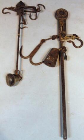 A late 19thC/early 20thC W & T Avery hanging scale