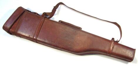 A 20thC leg of mutton leather gun case