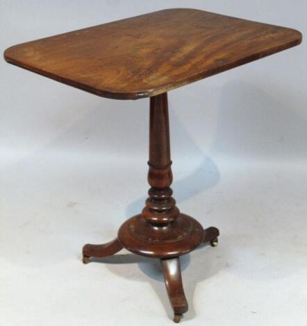 A Victorian mahogany snap top occasional table