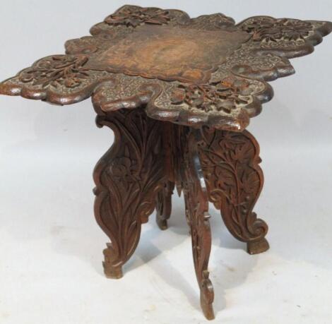 A 19thC Eastern hardwood occasional table