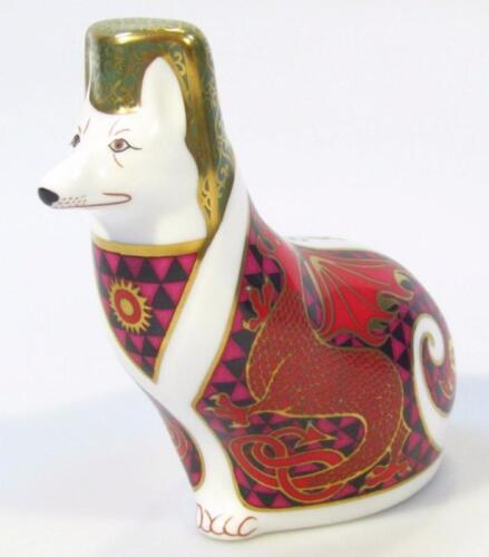 A Royal Crown Derby paperweight figure