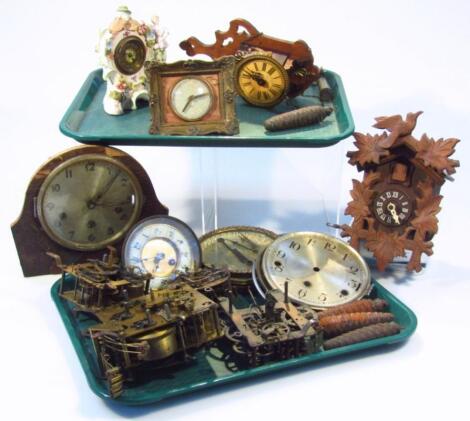 Various clock workings