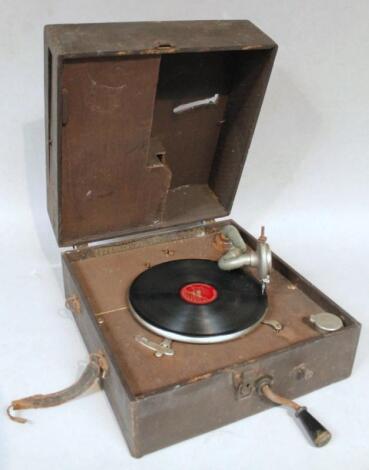 A mid-20thC tabletop gramophone