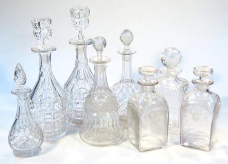 Various decanters