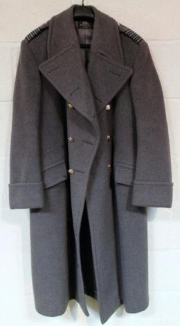 A 20thC RE City Limited three quarter length RAF grey coat