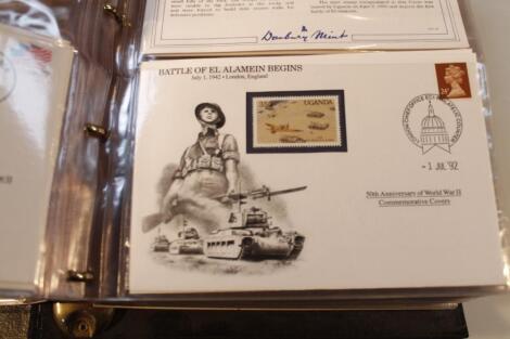 A 50th Anniversary WWII Danbury Mint Commemorative Covers Collection Album