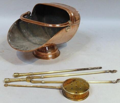 Various brass and copper ware