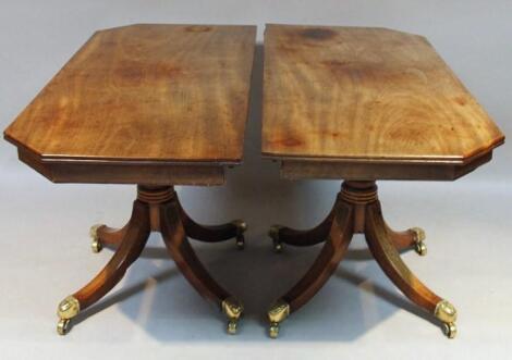 A George III mahogany dining table