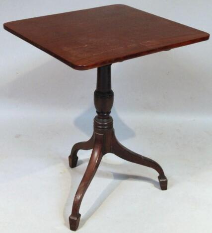 A 19thC mahogany occasional table