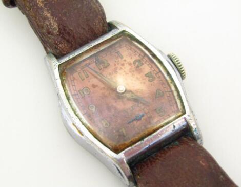 A 20thC war issue wristwatch