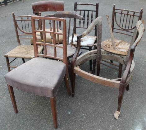 A Victorian mahogany framed tub chair