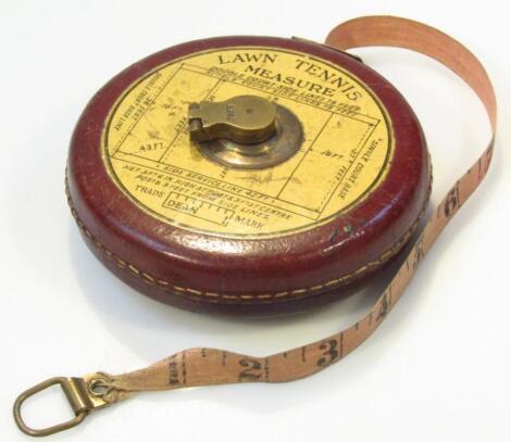 An early 20thC Lawn Tennis tape measure