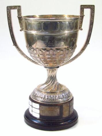 A Victorian silver trophy