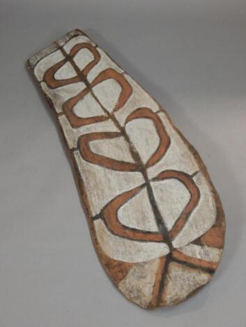 Tribal Art. A ceremonial wooden shield